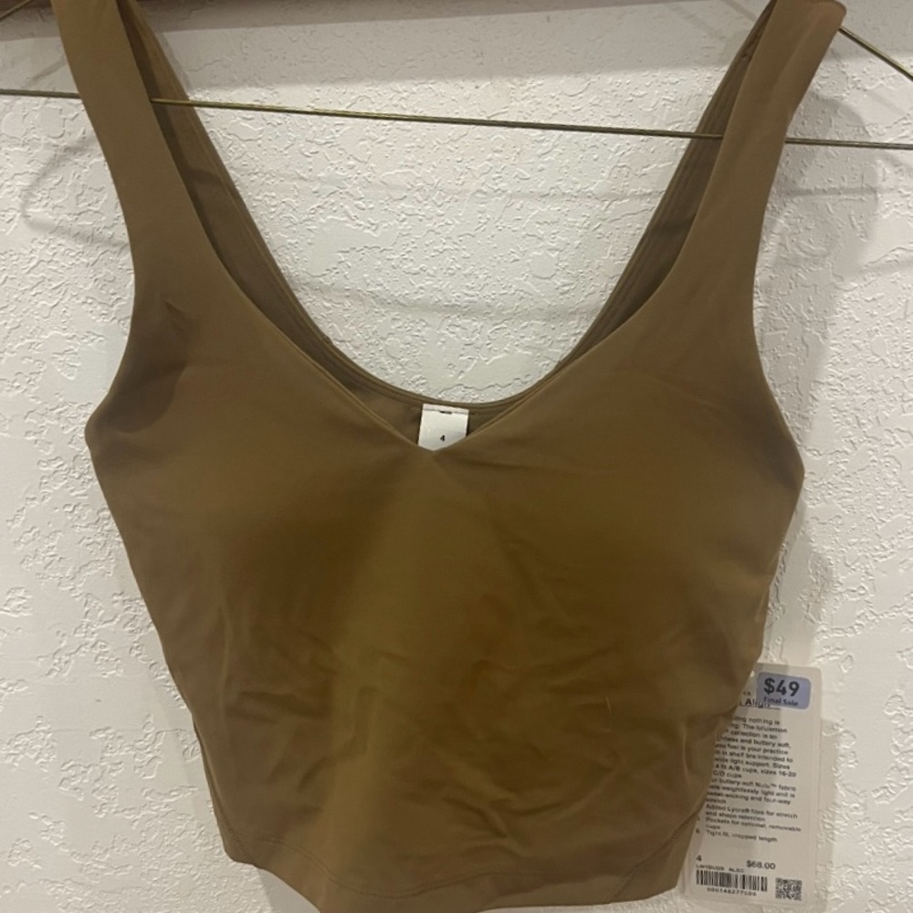 Lululemon align tank size 4, allspice color